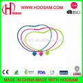 Fashion colorful silicone silly necklace ,Heart shape charm silicone silly necklace